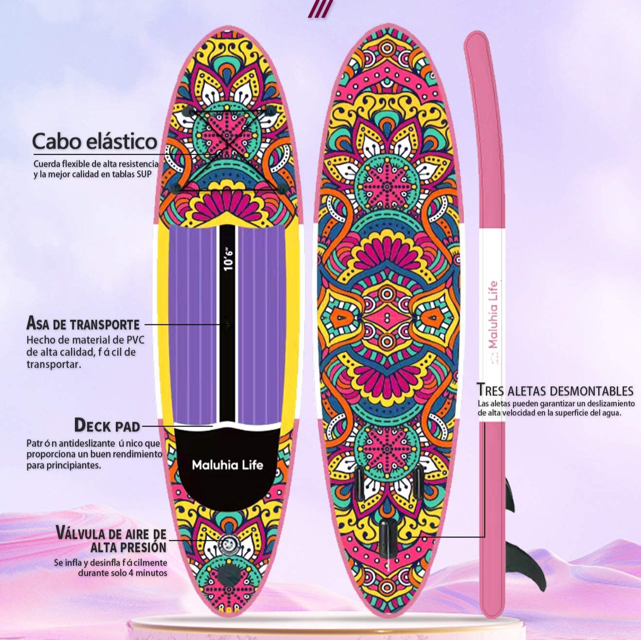 Akala - Tabla de Paddle Surf Hinchable 10´6