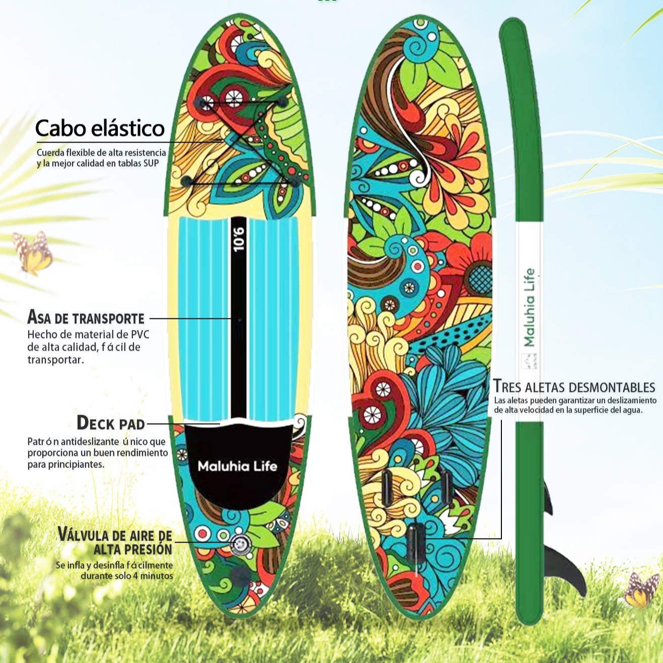 Akala 10'6 Inflatable SUP Board